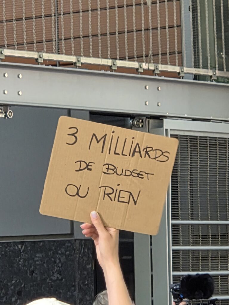 3 milliards de budget ou rien